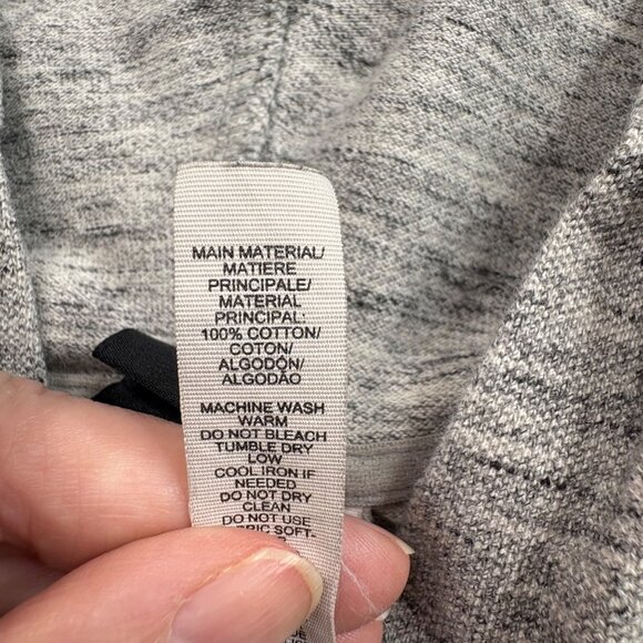 Adidas Hoodie‎ Men’s L Gray Heathered Sweatshirt Logo Athleisure Active Pullover - Picture 10 of 14